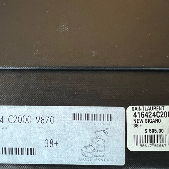 Saint Laurent Paris size 38 tan wedges - Picture 9 of 9